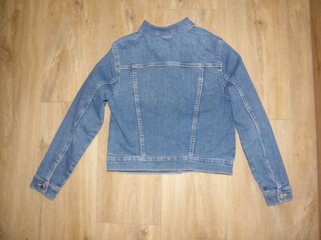 Dívčí riflová / džínová bunda zn. h&m vel.146, h&m,146