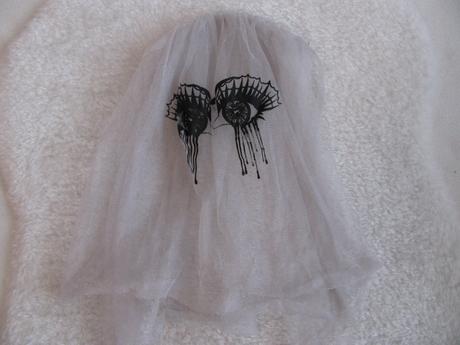 Maškarní kostým-čelenka se závojem halloween,