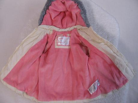 Zimní světle žlutá bunda s kapucí vel. 9-12 měs., mothercare,80
