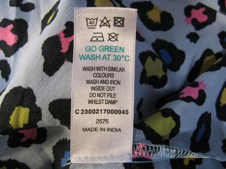 Letní bledě modré šaty s potiskem, matalan,104