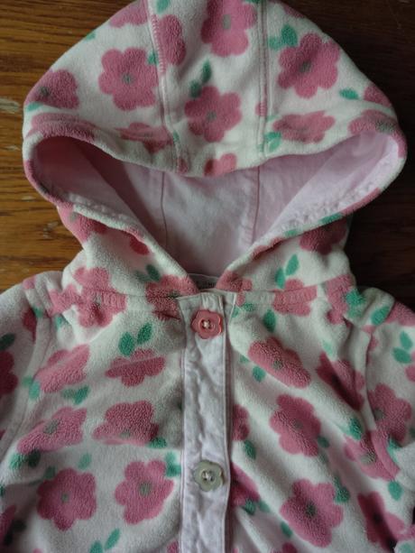 Flísová mikina květovaná, next,80