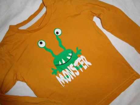 Kouzelné hořčicové tričko s příšerkou, impidimpi,74