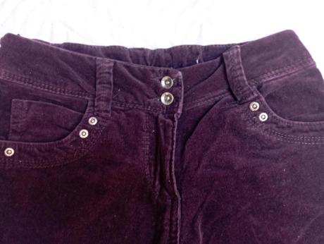 Dívčí manšestrové kalhoty, 158