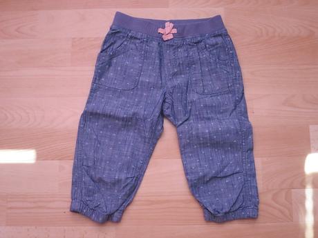 Kalhoty tříčtvrteční, h&m,116