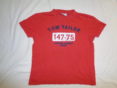 Červené tričko tom tailor 140/146, tom tailor,140