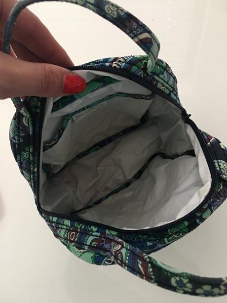 Tyrkysová textilní taška zn. vera bradley,