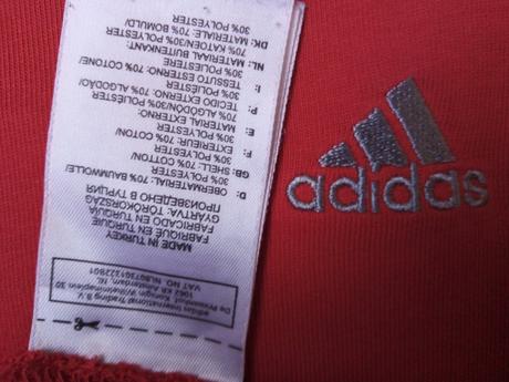 Červené tričko zn."adidas" vel."m", adidas,m
