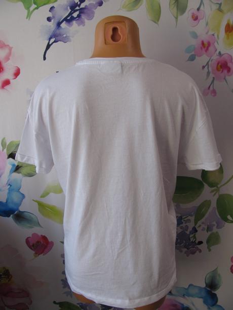 Bílé bavlněné dámské tričko noisy may, l