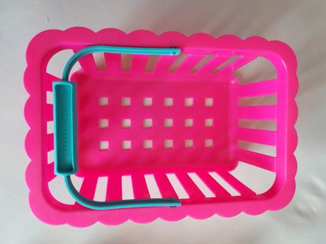 Dětský plastový košík s nádobím, 