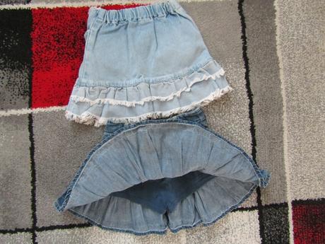 2 x riflová sukýnka vel.104, 104