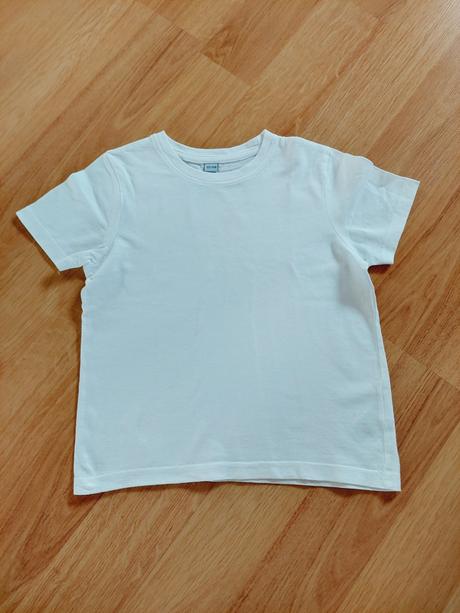 Tričko triko - bílé, vel. 122-128, 122