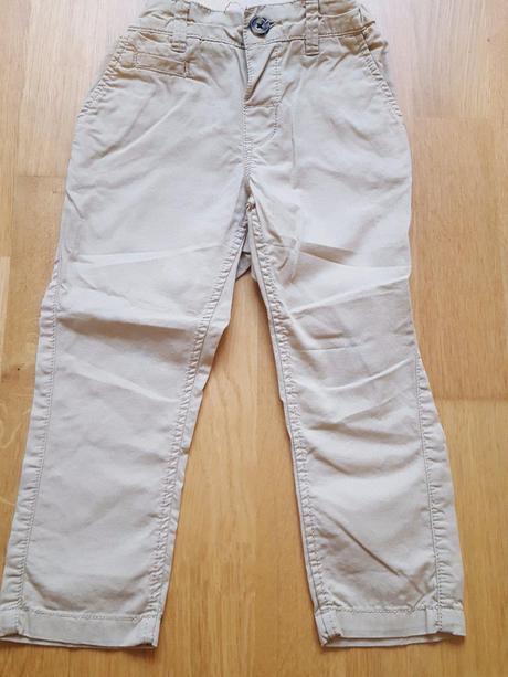 Plátěné kalhoty chino, h&m,92