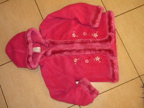 Flaušový kabátek vel.98 zn.kute, 98