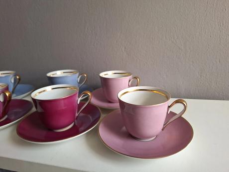 Porcelánové šálky sada, 