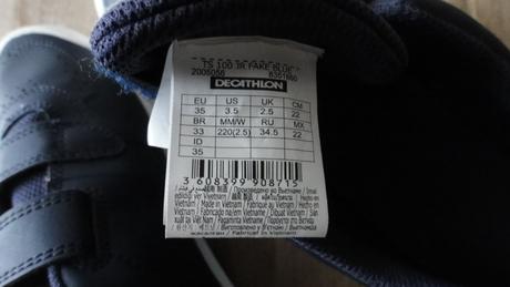 Dětské tenisové boty na suchý zip, 35