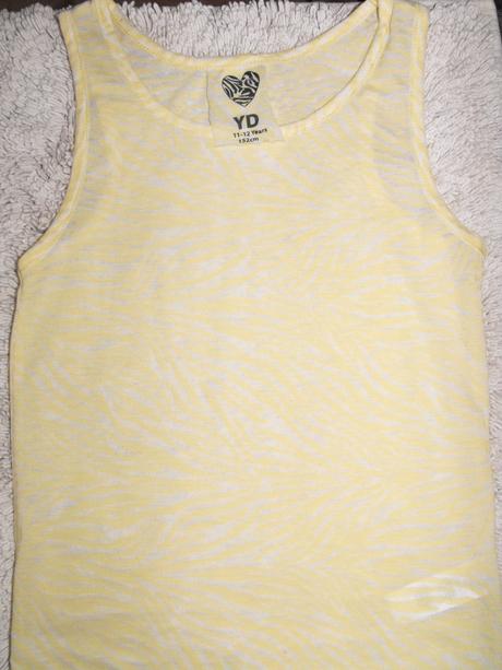 Žltý transparentný top young dimension - nenosený, topomini,152