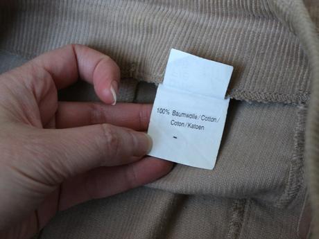 Jarní hnědá / béžová menšestrová áčková sukně, 38