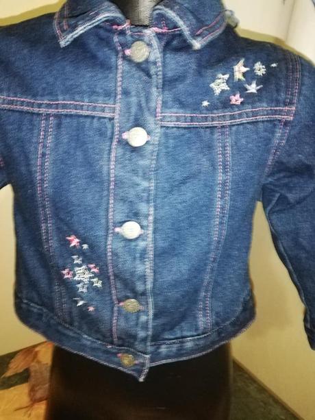 Zateplená riflová bundička vel.92, adams,92