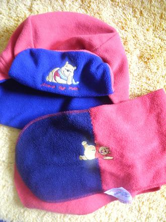 Fleesová čepice a šála, disney,92