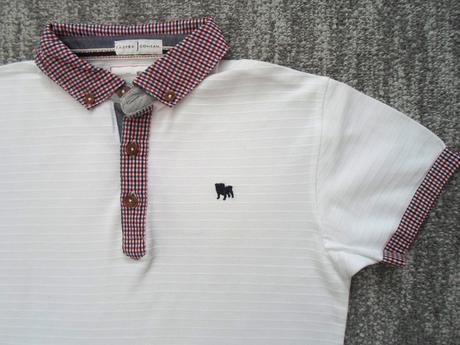 Bílé tričko triko s límečkem polo, 140