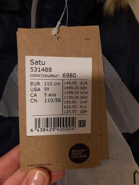 Reima bunda, reima,110