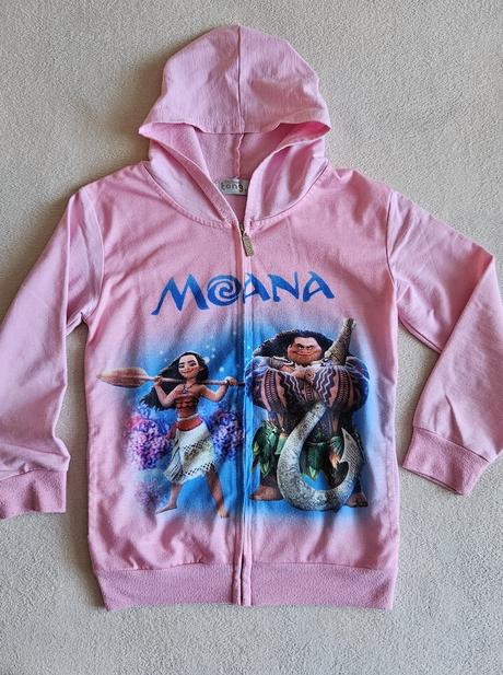 Dívčí minina, mikinka odvážná vaiana, mauí vel.130, 128