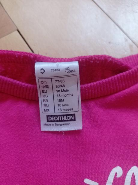 Mikina 74, decathlon,74