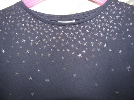 Tmavě modrá bavlněná halenka,tričko zara, zara,110