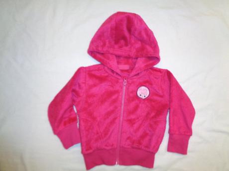 Sytě růžová chlupatková mikina, okay,92