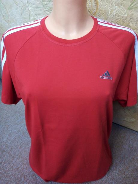 Červené tričko zn."adidas" vel."m", adidas,m