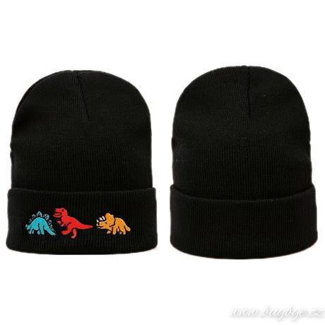 Dětská čepice - dinosauři, 