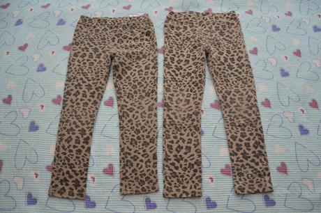 Legínky ham, s gepardím vzorem, džegíny, kapsičky, h&m,116