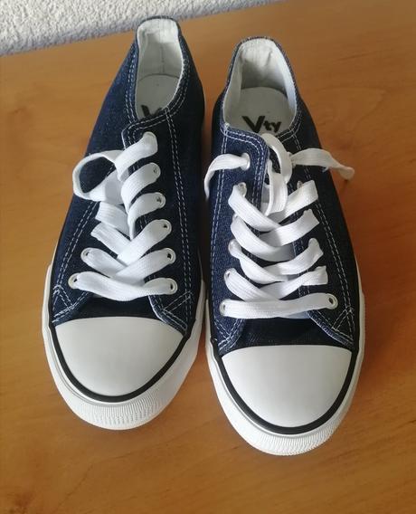 Plátěné tenisky riflového vzhledu, deichmann,38