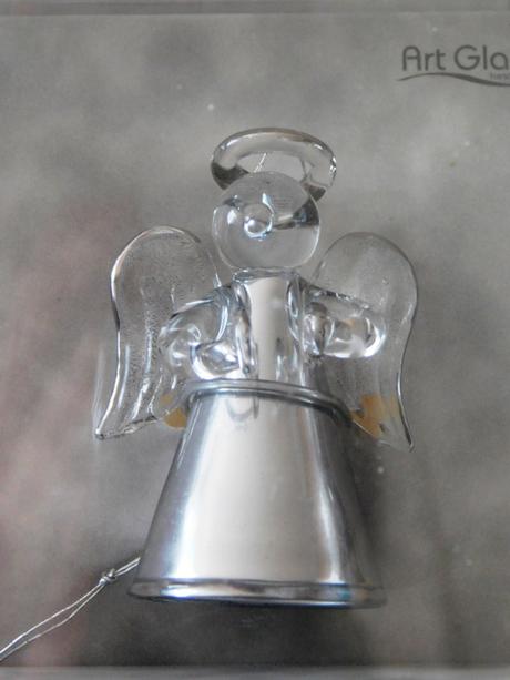 Skleněný andílek na zavěšení, 