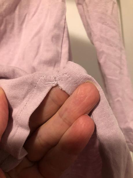 Fialkové triko s rozparky, 116