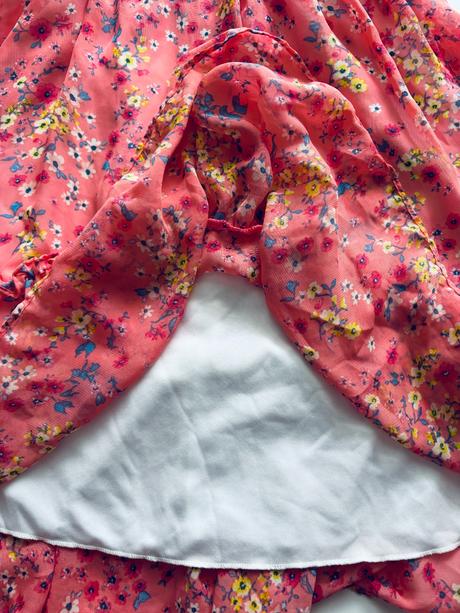 Ob/ šaty letní s květy - v.7/8 let, 128