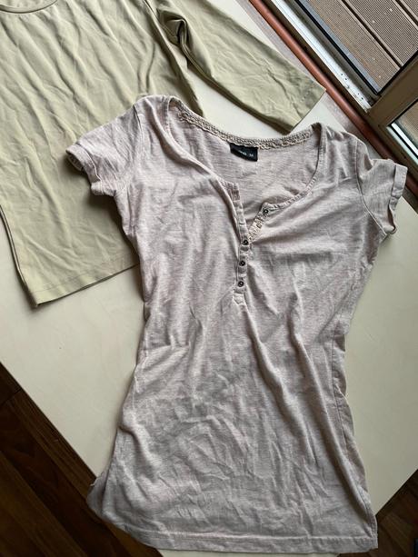 Topy 2 ks béžové, vel xs, janina a zero, xs