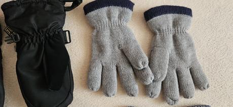 4x dětské chlapecké zimní rukavice (5-7let), 122