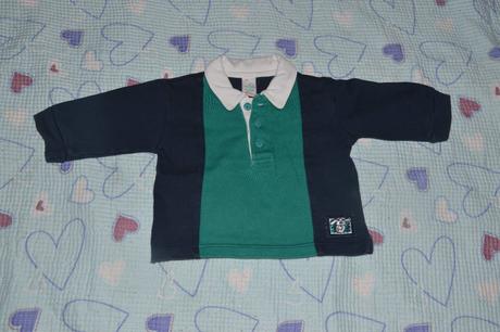 Bavlněné silnější triko s límečkem, adams,68