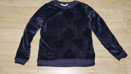 Modra plysova mikina 134/140 h&m, h&m,134