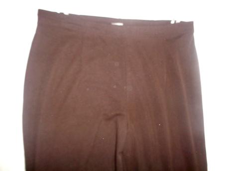 Luxusní čoko hnědé vzdušné nemačkavé kalhoty 48/50, 48