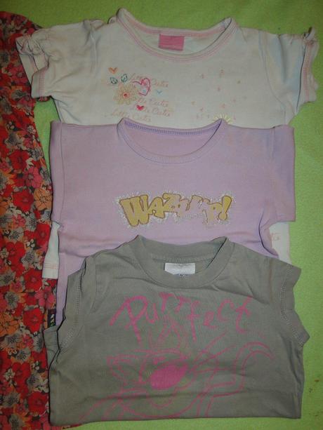 2x šaty tunika + 3ks trika navíc v.98, 86–98