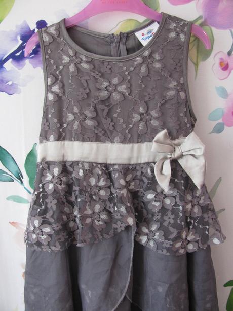 Společenské šedo fialové šaty topolino, topolino,122