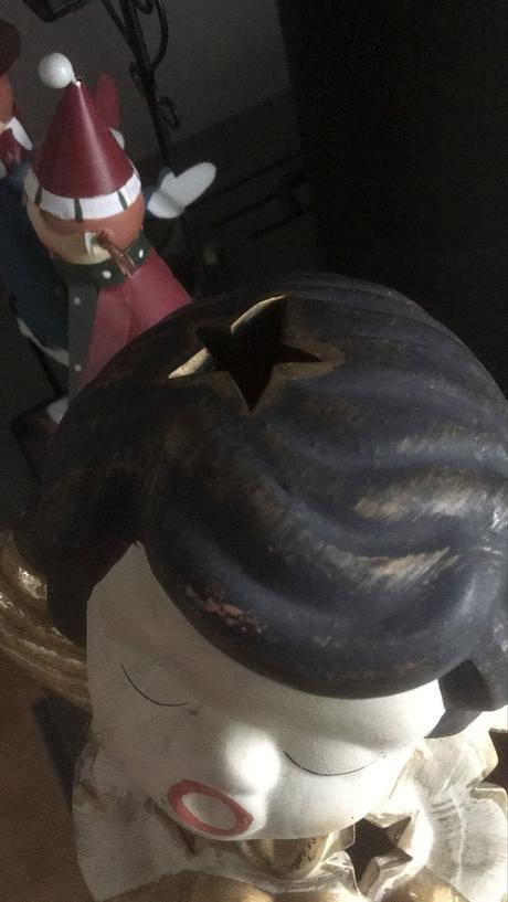 Velký keramický anděl na svíčku, 