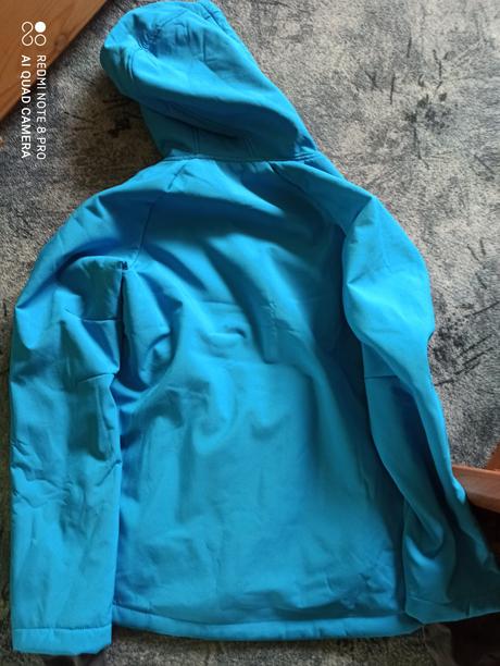Softshelová bunda s kožíškem, kik,158