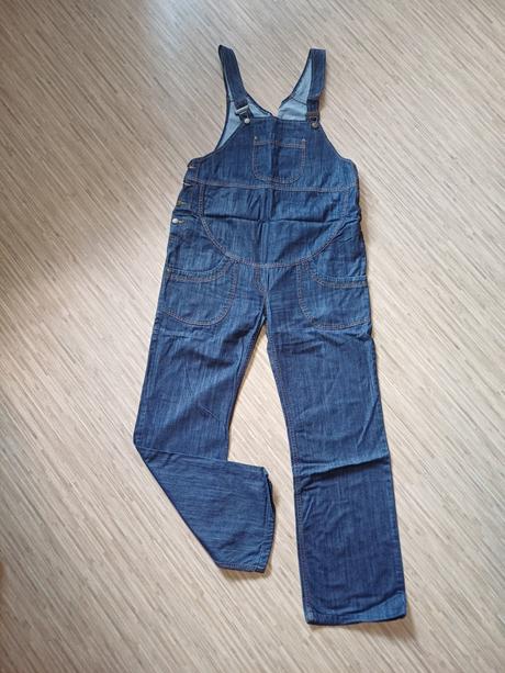 Těhotenské kalhoty-džíny s laclem vel.42, 42