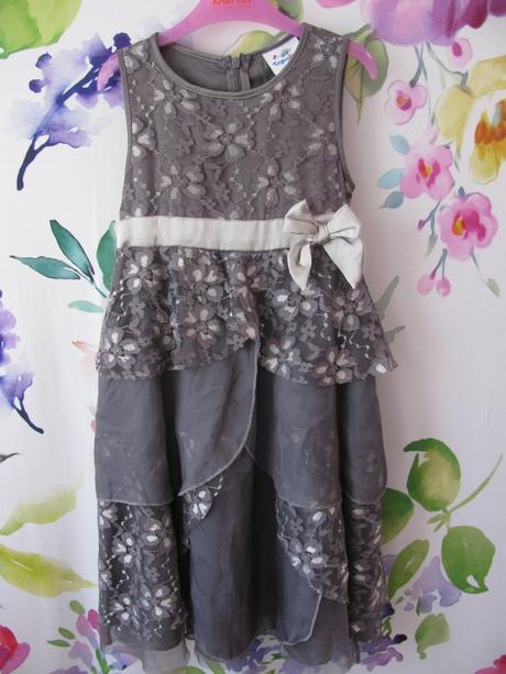 Společenské šedo fialové šaty topolino, topolino,122