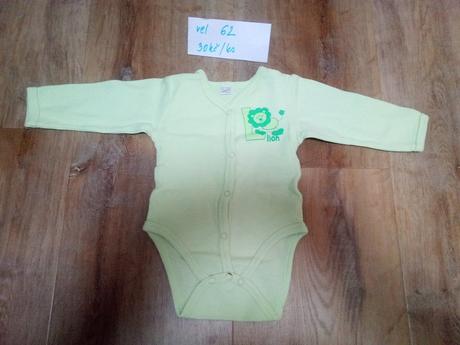 5 x body dlouhý rukáv, 1 propínací, vel 62, 62