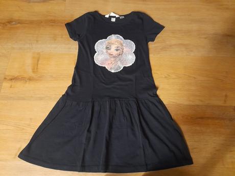 Šaty - převracecí filtry, h&m 134/140, nové, h&m,134
