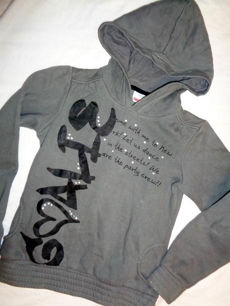 Super moderní tmavošedá mikina 158/164, crashone,158